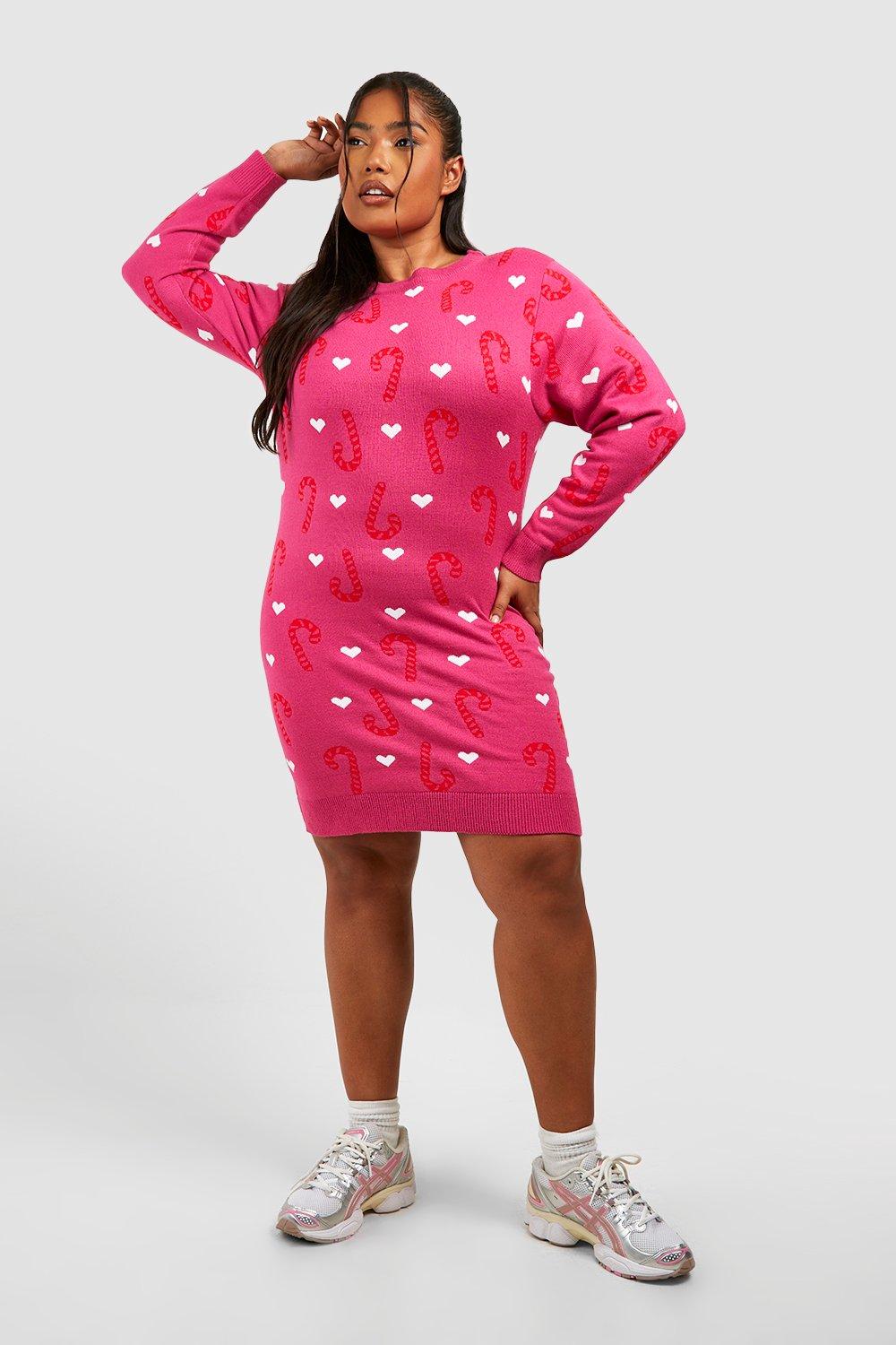 Hot pink 2024 jumper dress